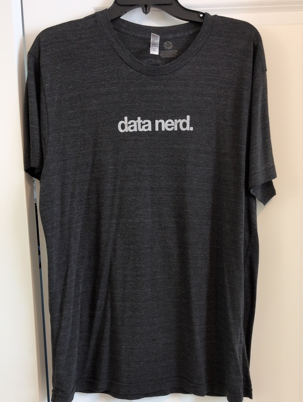 American Apparel Charcoal 'data nerd.' Graphic Tee